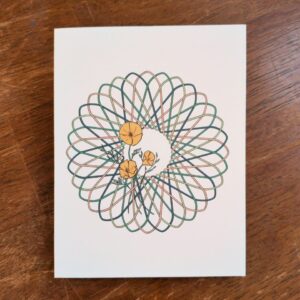 California poppy greeting card