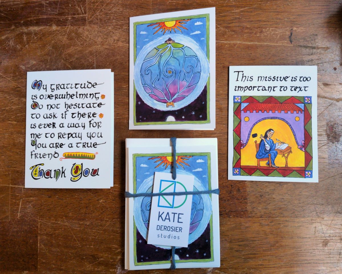 Illuminated greeting card set